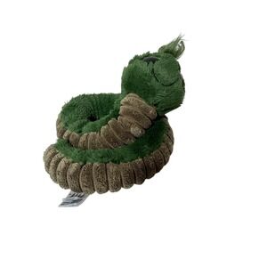 Jellycat Green Wiggly Worm Stuffed Plush Snake Toy Rare Retired